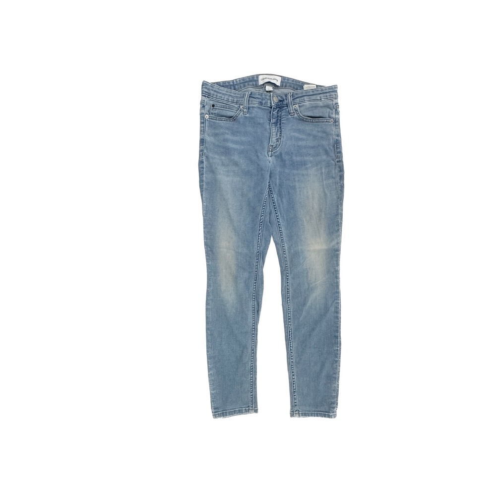 Calvin Klein Jeans CKJ 011 Skinny Ankle Womens W28 Medium Blue Mid Rise Denim